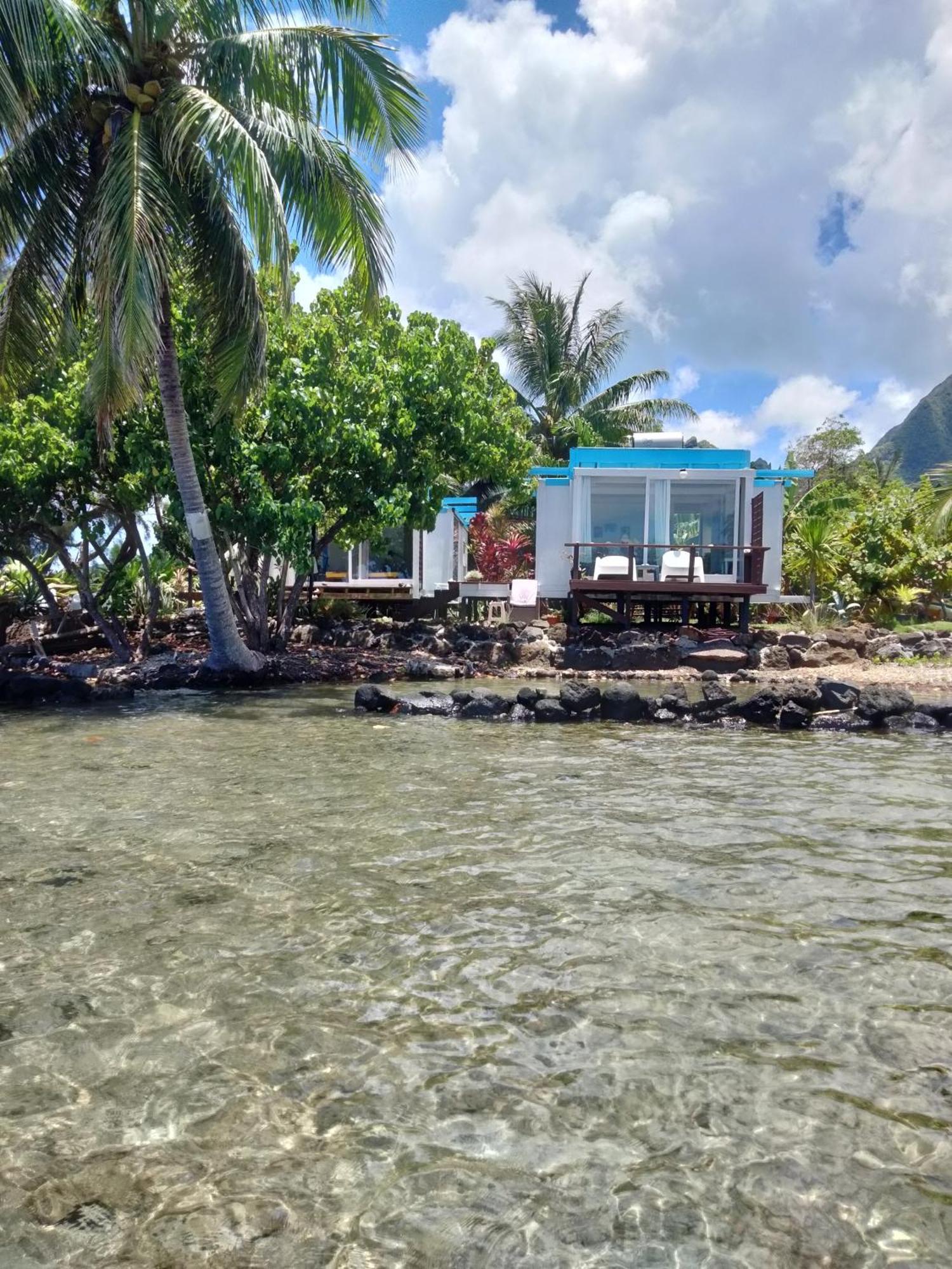 Bungalow Vue Lagon 180 Degre, La Maison Bleue موريا المظهر الخارجي الصورة