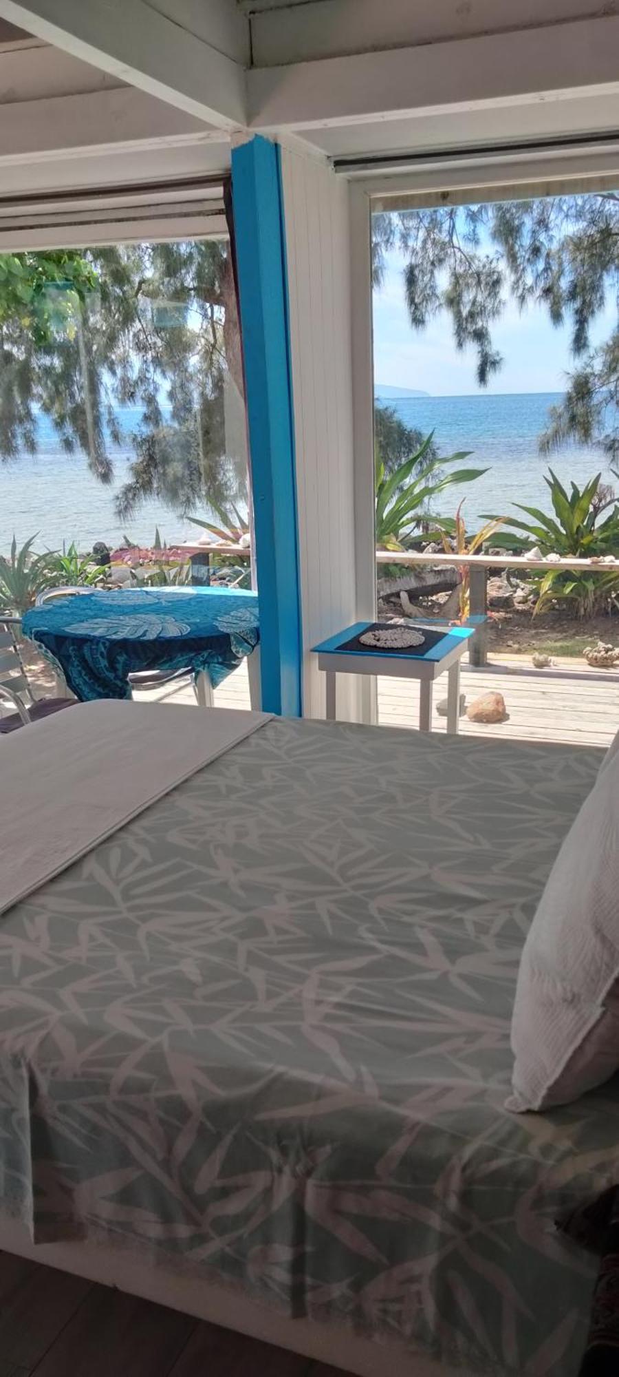 Bungalow Vue Lagon 180 Degre, La Maison Bleue موريا المظهر الخارجي الصورة