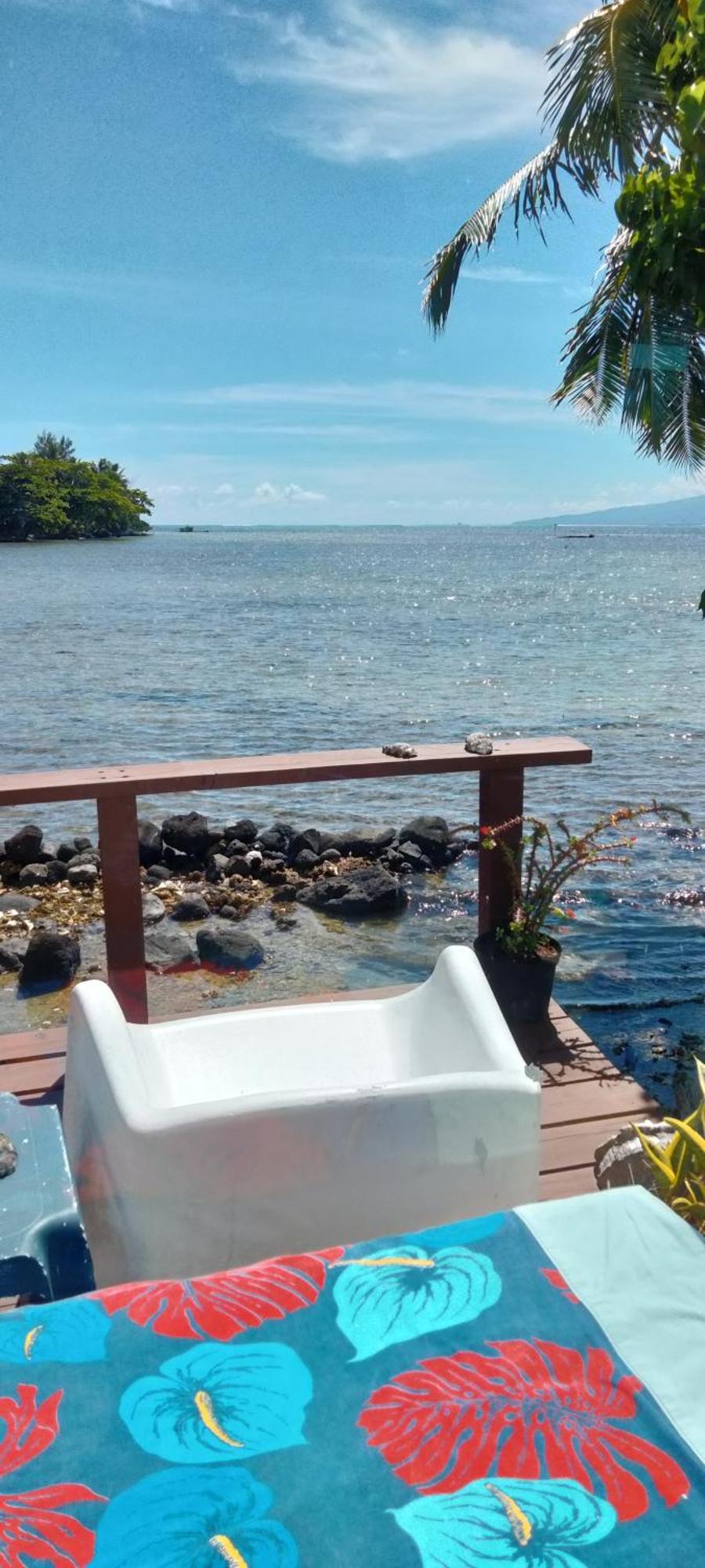 Bungalow Vue Lagon 180 Degre, La Maison Bleue موريا المظهر الخارجي الصورة
