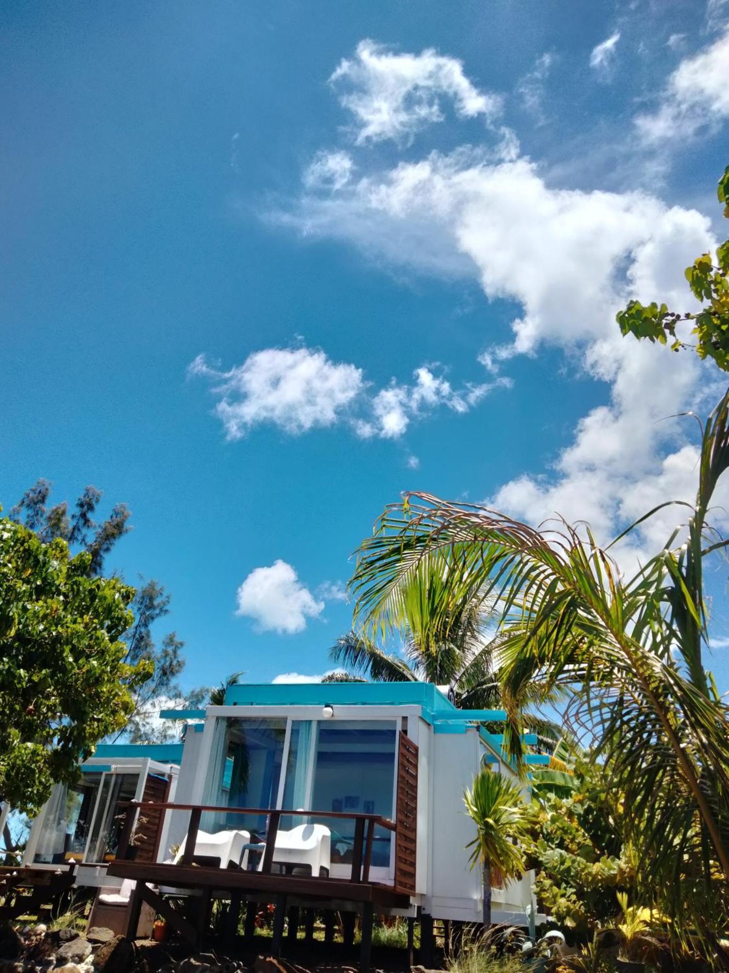 Bungalow Vue Lagon 180 Degre, La Maison Bleue موريا المظهر الخارجي الصورة
