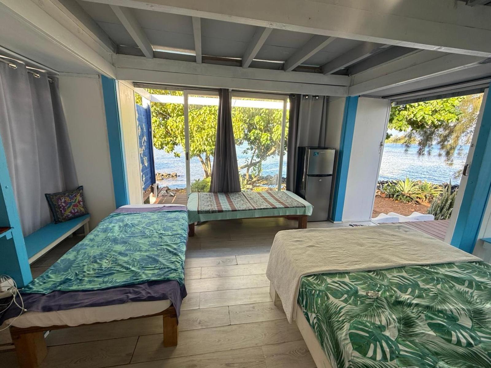 Bungalow Vue Lagon 180 Degre, La Maison Bleue موريا المظهر الخارجي الصورة