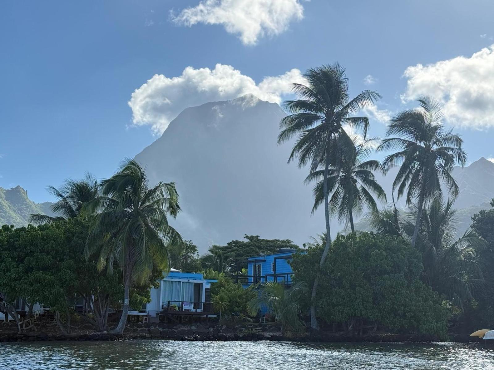 Bungalow Vue Lagon 180 Degre, La Maison Bleue موريا المظهر الخارجي الصورة