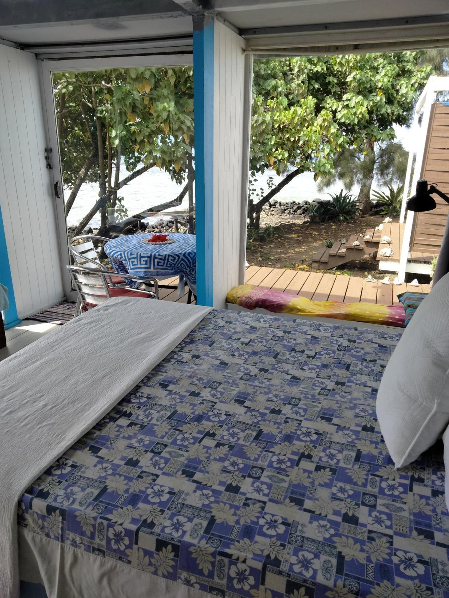 Bungalow Vue Lagon 180 Degre, La Maison Bleue موريا المظهر الخارجي الصورة